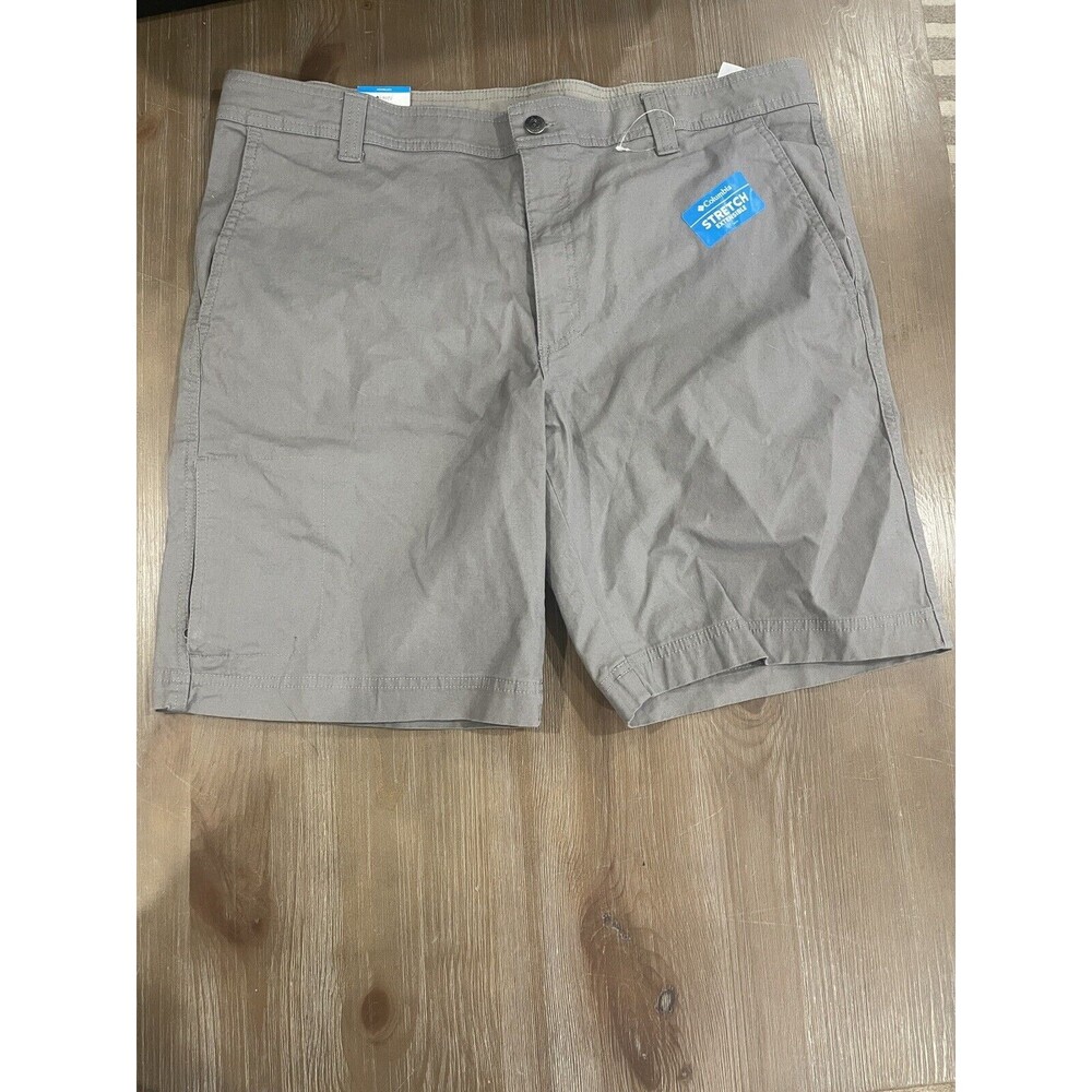 Columbia Sportswear Co. Gray Flex Mount Adams Stretch Shorts Men's NWT Size 38